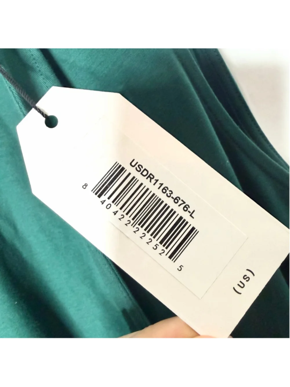 NEW with tags Universal Standard Tiered Twirl Wrap Dress Green Conifer L (22-24) - Picture 7 of 11